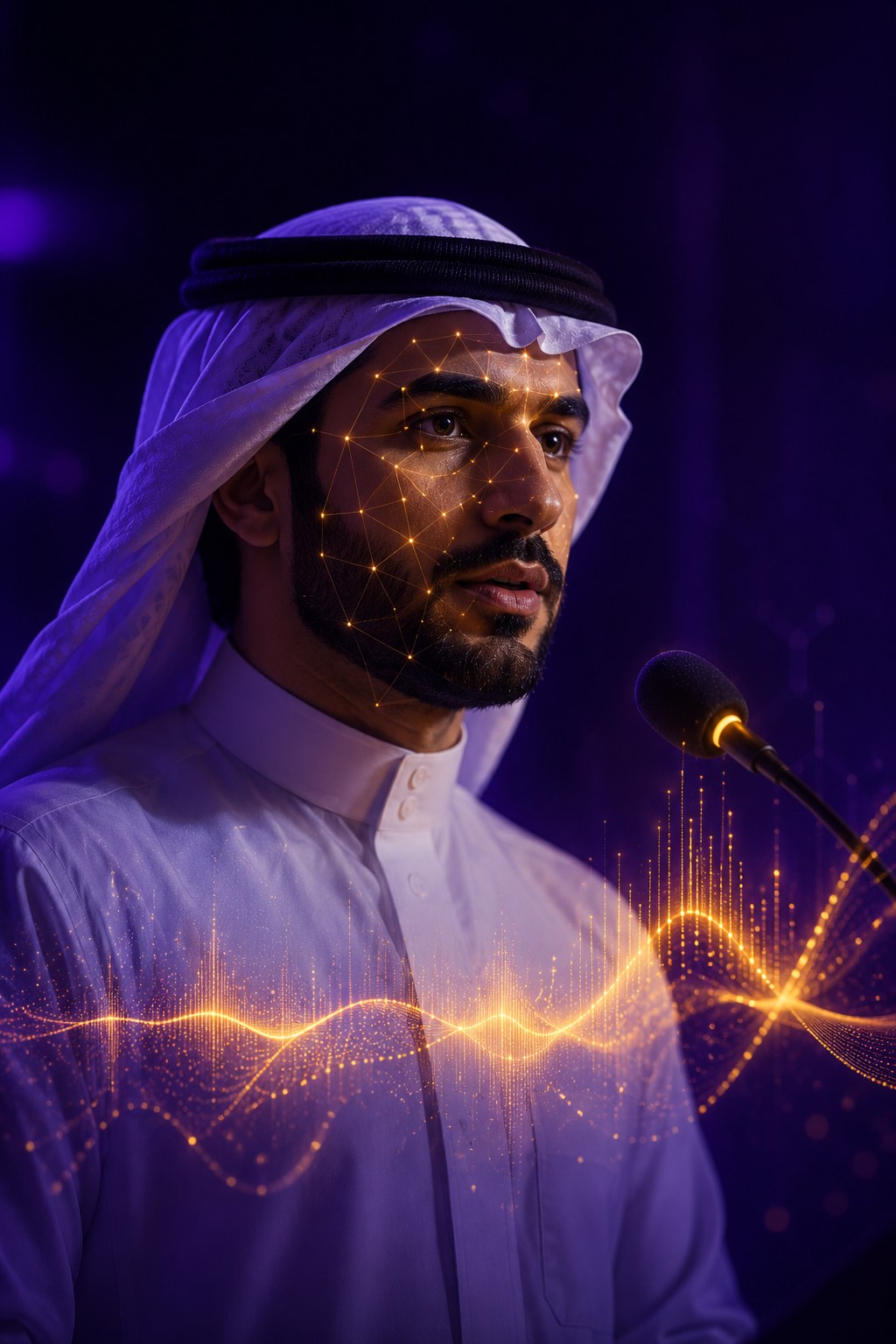 Facial scan and voice waveform analysis